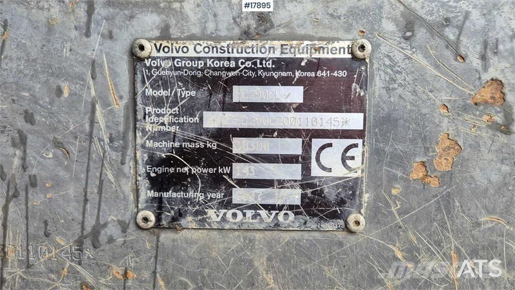 Volvo EC 290 CL Pásové rýpadlá