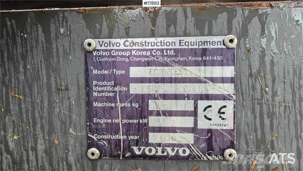 Volvo EC 290 CLD Pásové rýpadlá