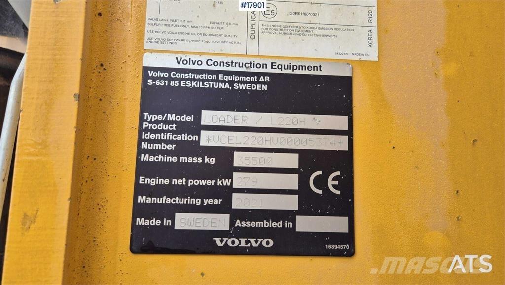 Volvo L220H Kolesové nakladače