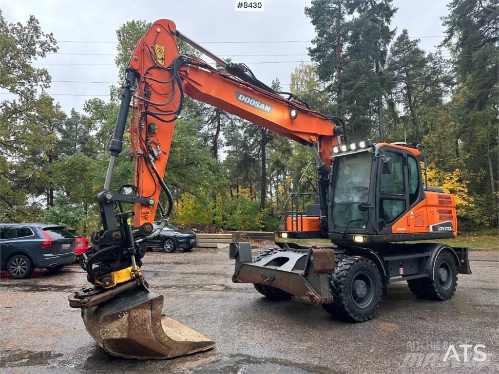 Doosan DX170W Kolesové rýpadlá