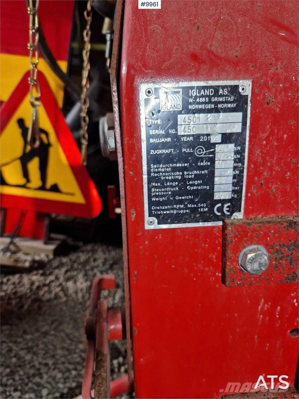 Igland luning winch Stavebníctvo - ostatné