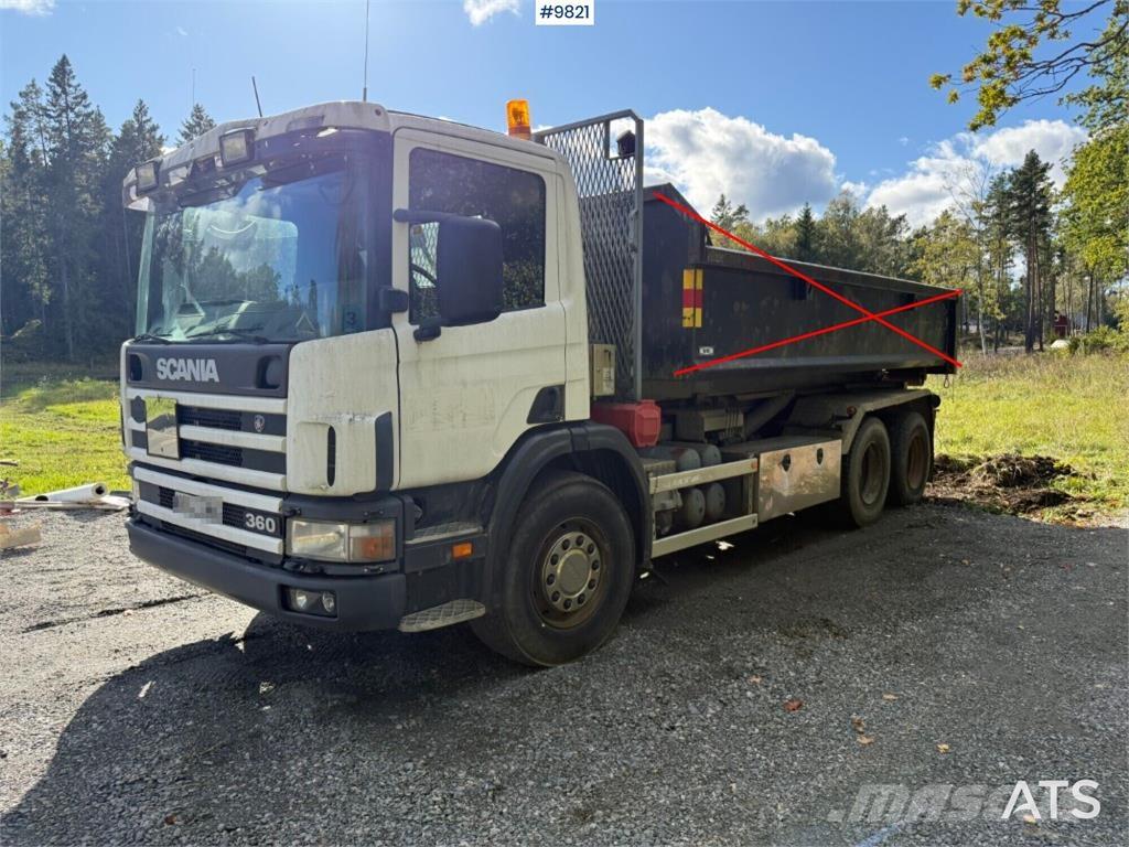 Scania P124GB Hákový nosič kontajnerov