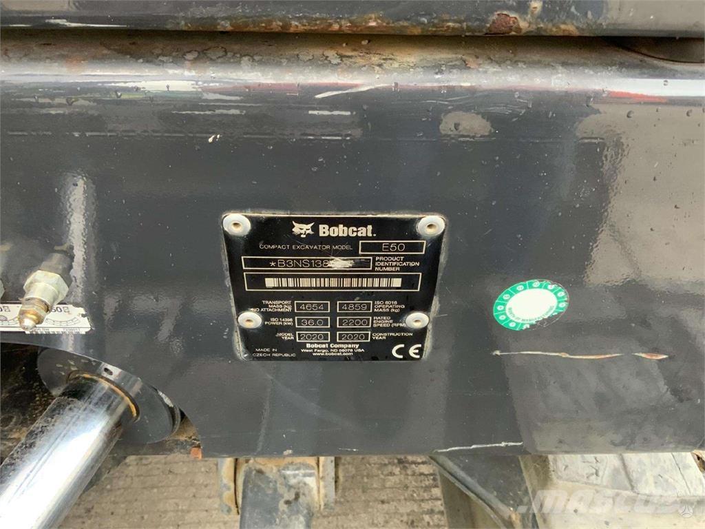 Bobcat E50 Pásové rýpadlá