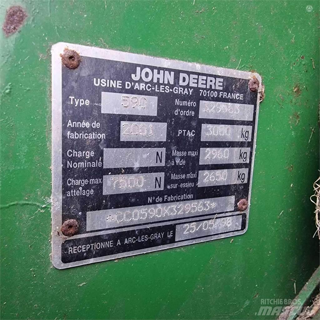 John Deere 590 Lisy na okrúhle balíky