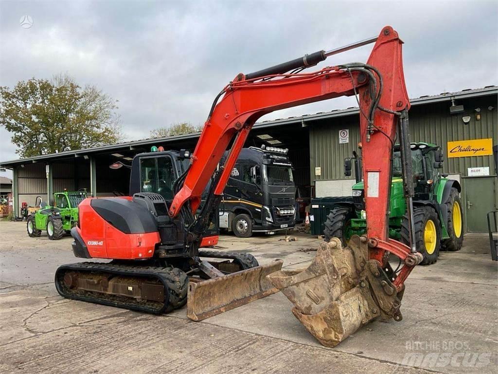 Kubota KX080-4 Pásové rýpadlá