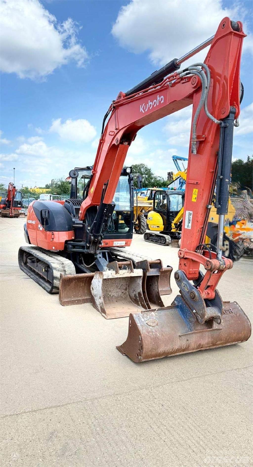 Kubota KX080-4 Pásové rýpadlá