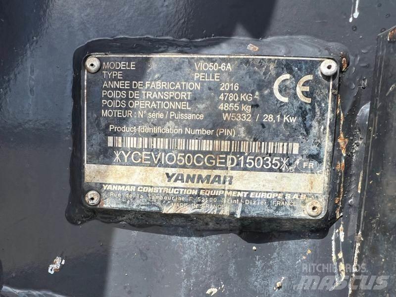 Yanmar ViO50 Mini rýpadlá < 7t