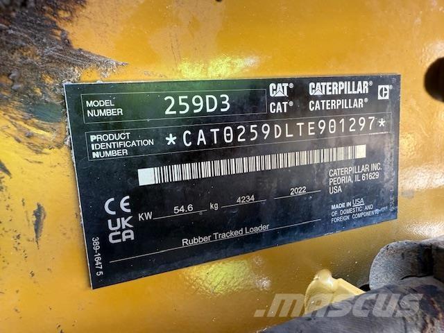 CAT 259D3 Šmykom riadené nakladače
