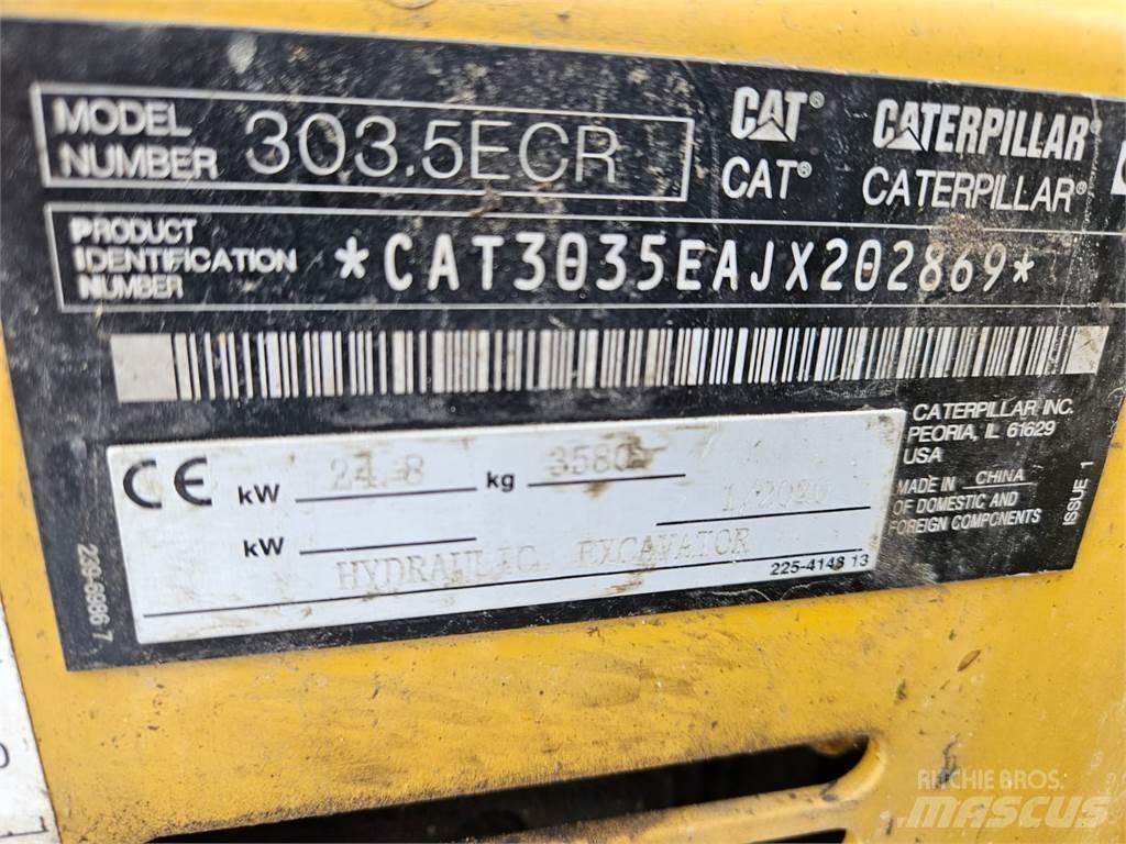 CAT 303.5ECR Mini rýpadlá < 7t