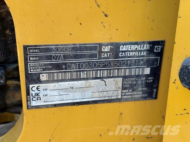 CAT 305 Mini rýpadlá < 7t