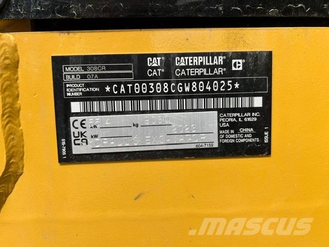 CAT 308-07 Mini rýpadlá < 7t