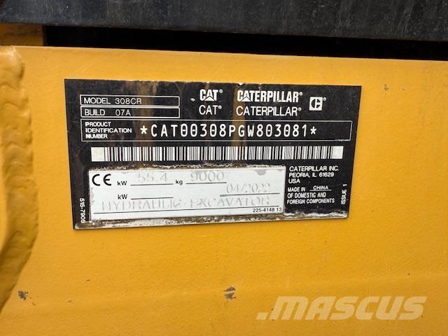 CAT 308-07 Mini rýpadlá < 7t