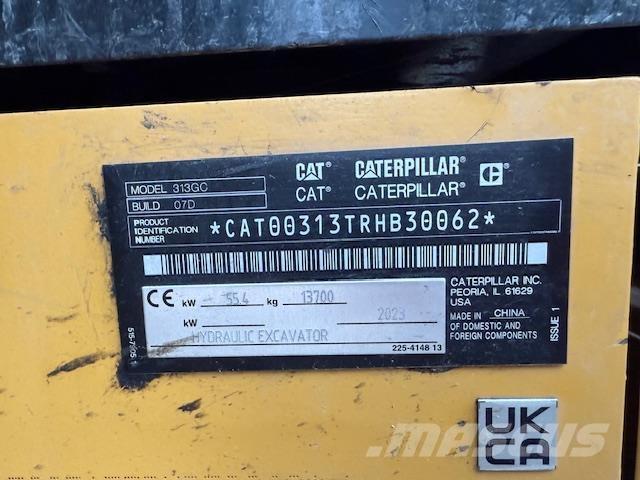 CAT 313-07 GC Pásové rýpadlá