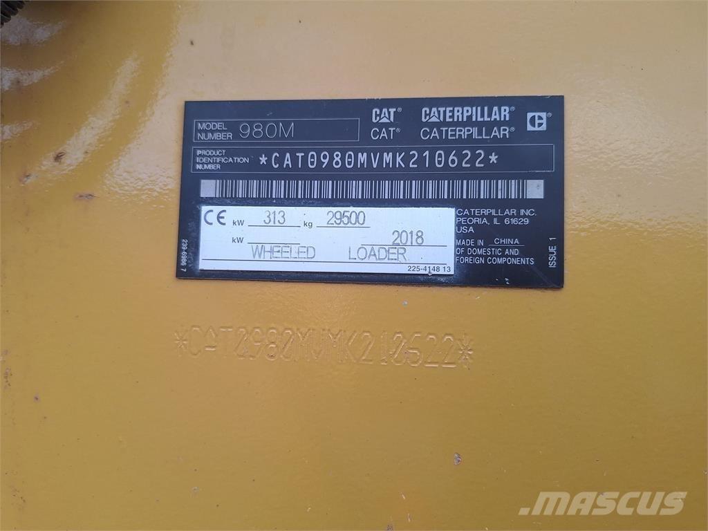 CAT 980M Kolesové nakladače