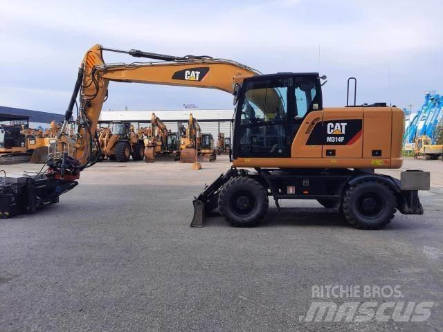 CAT M314F Kolesové rýpadlá