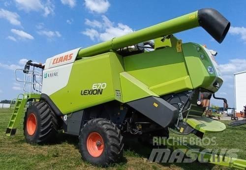 CLAAS Lexion 670 Kombinované zberacie stroje