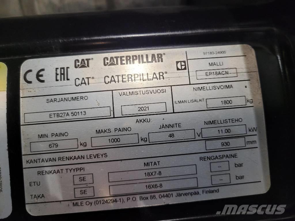 CAT EP18 ACN Akumulátorové vozíky
