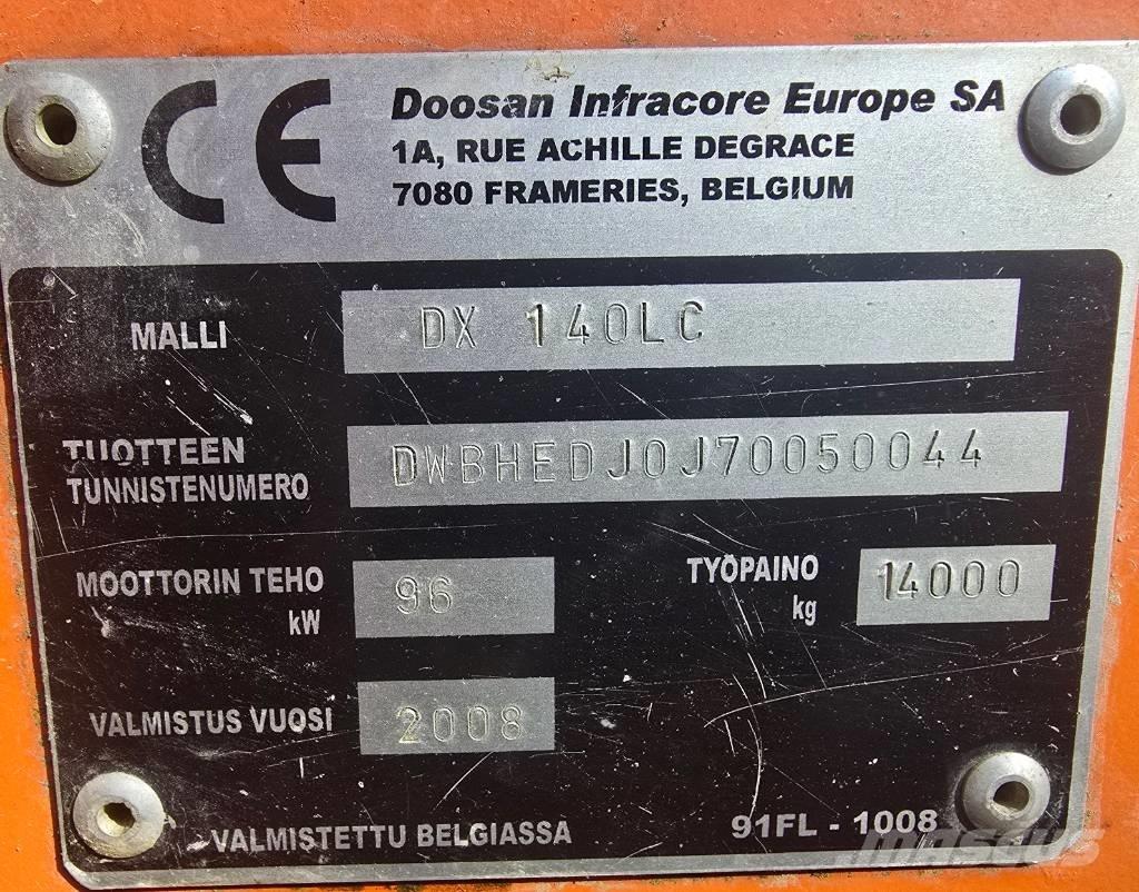 Doosan DX 140 LC Pásové rýpadlá