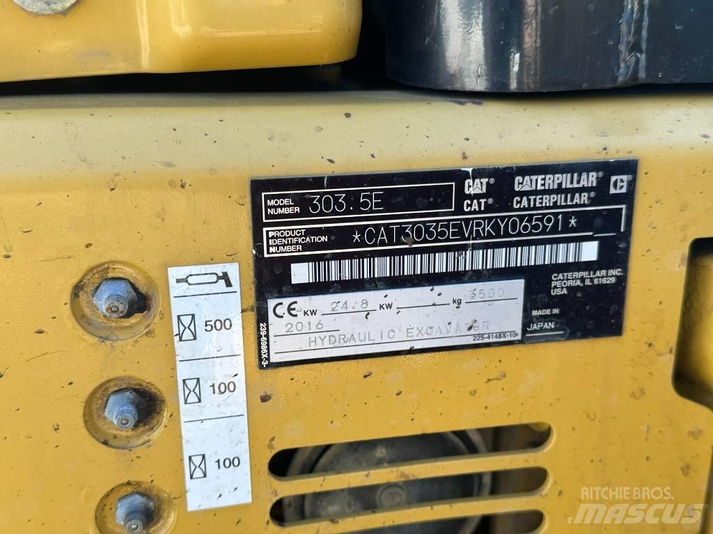 CAT 303.5 Mini rýpadlá < 7t