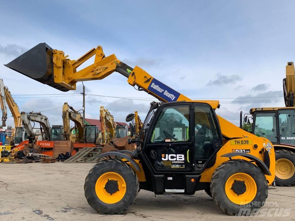JCB 531-70 Teleskopické nakladače pre poľnohospodárstvo