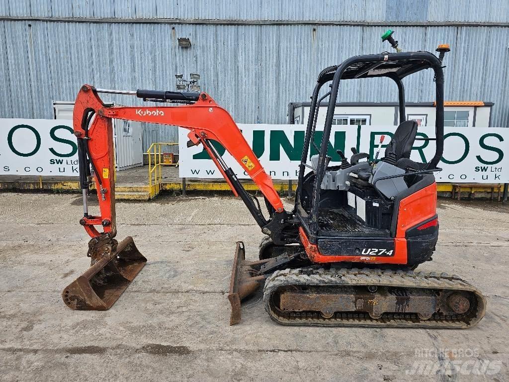 Kubota U 27-4 Mini rýpadlá < 7t