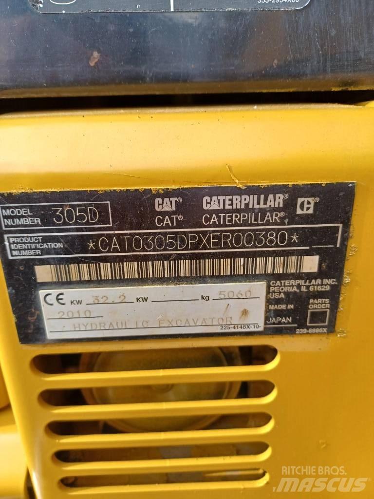 CAT 305 Mini rýpadlá < 7t