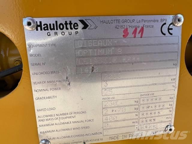 Haulotte Optimum  8 Nožnicové zdvíhacie plošiny