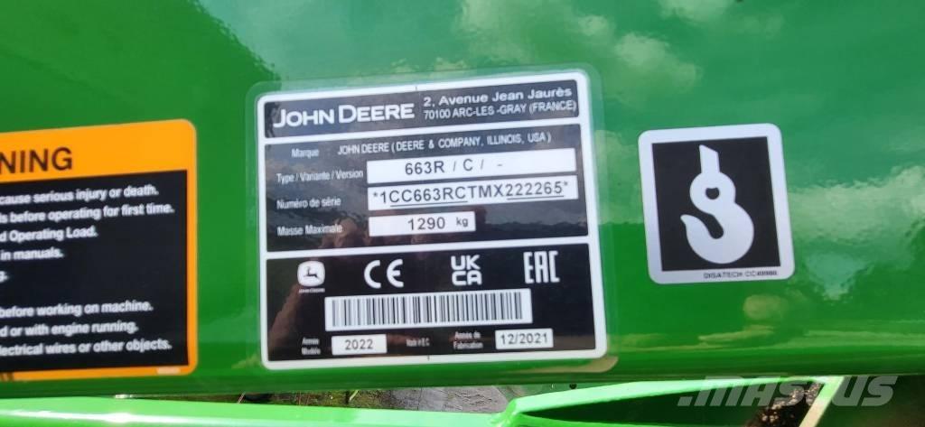 John Deere 663 R Príslušenstvo pre čelné nakladače