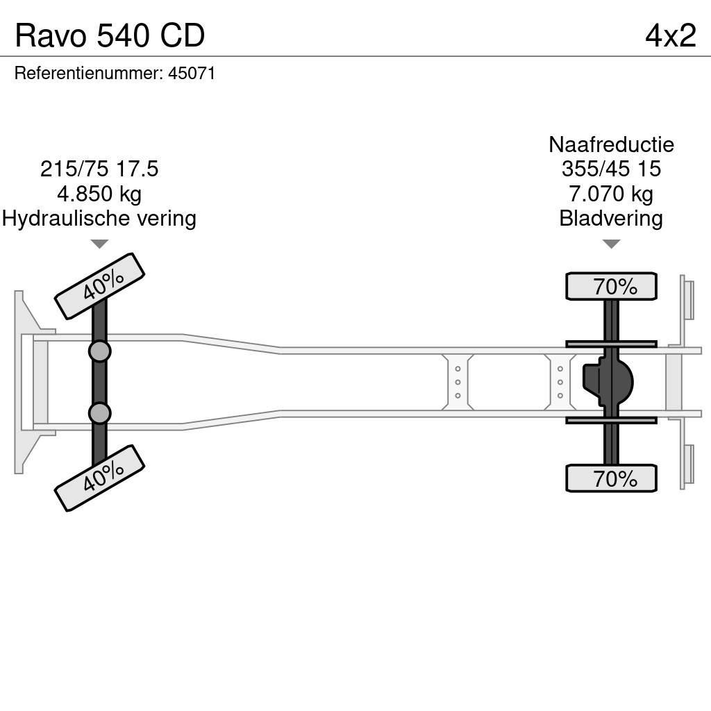 Ravo 540 CD Zametacie vozidlá