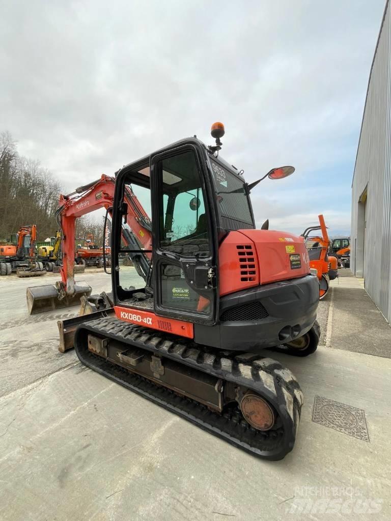 Kubota KX 080-4 Midi rýpadlá 7 t - 12 t