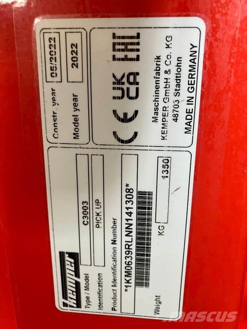 Kemper C3003 Príslušenstvo strojov na seno a krmivo