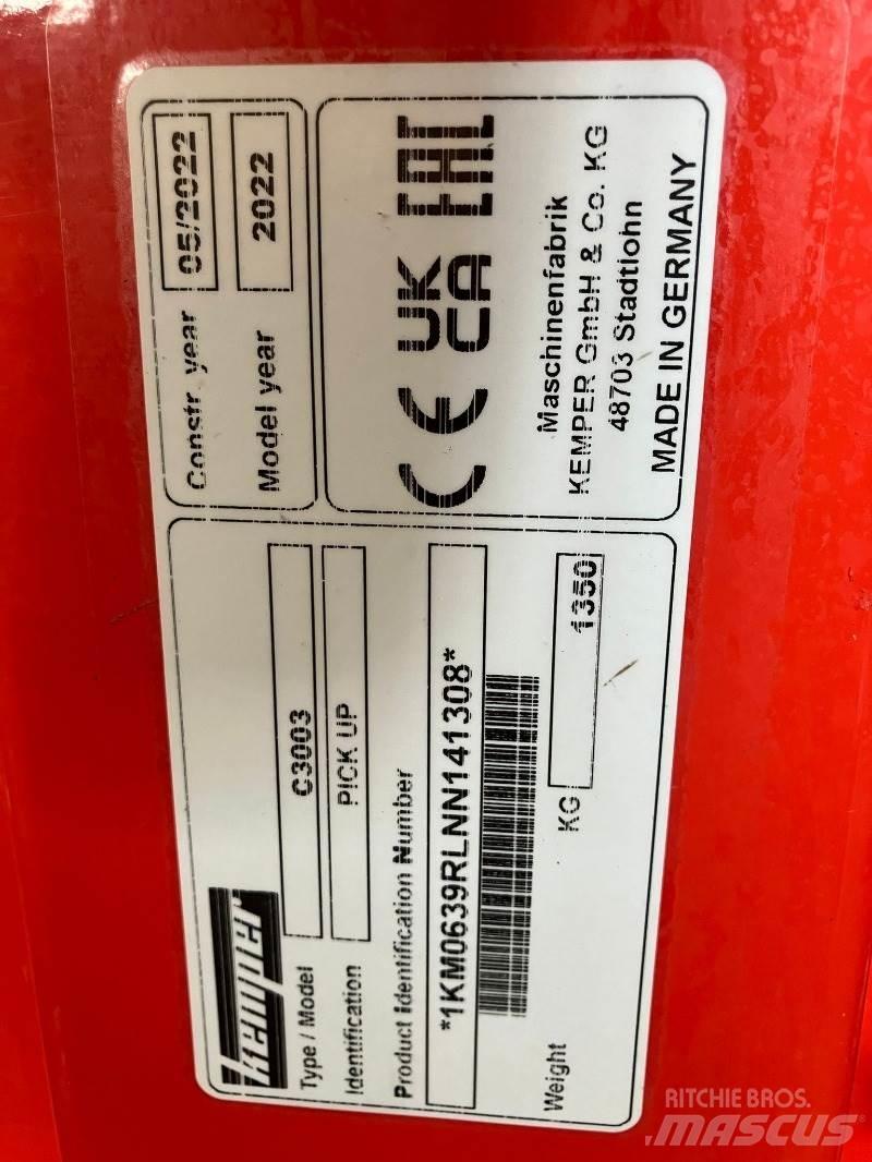 Kemper C3003 Žacie stroje s vlastným pohonom - príslušenstvo