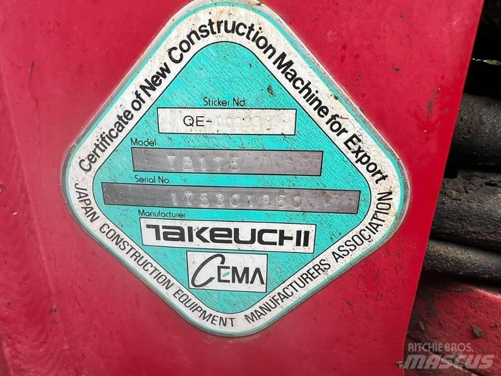 Takeuchi TB 175 Midi rýpadlá 7 t - 12 t