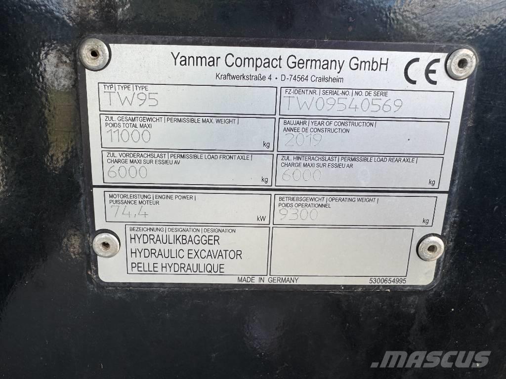 Yanmar / Schaeff TW95 Kolesové rýpadlá