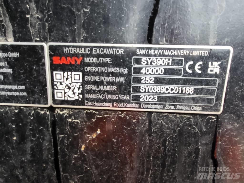 Sany SY390H Pásové rýpadlá