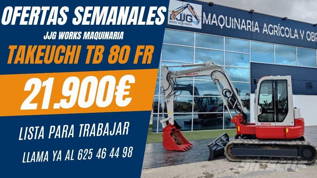Takeuchi TB 80 FR Mini rýpadlá < 7t
