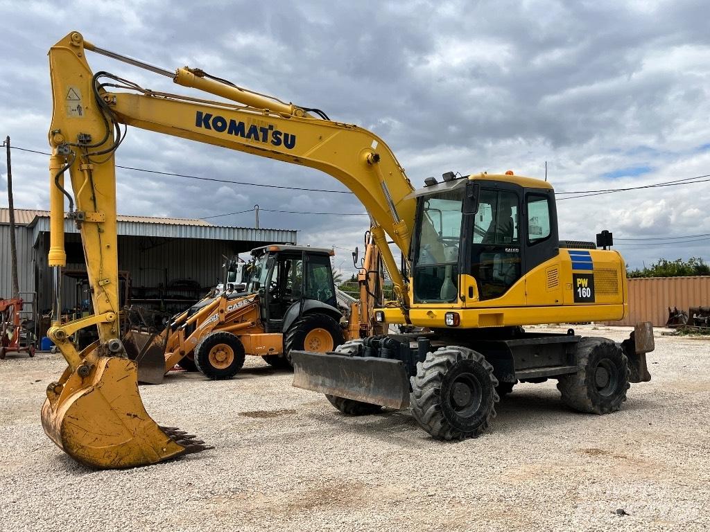 Komatsu PW 160 Kolesové rýpadlá