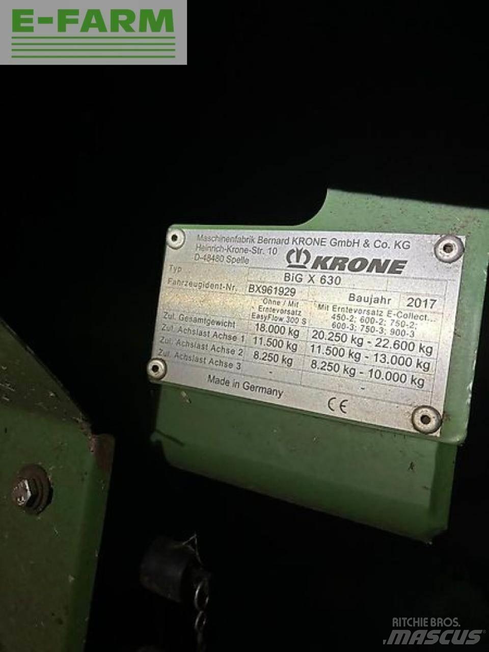 Krone big x 630 Samochodné kosačky