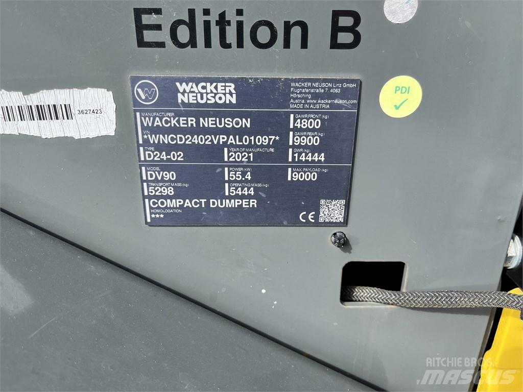 Wacker Neuson DV 90 Pevné dempry