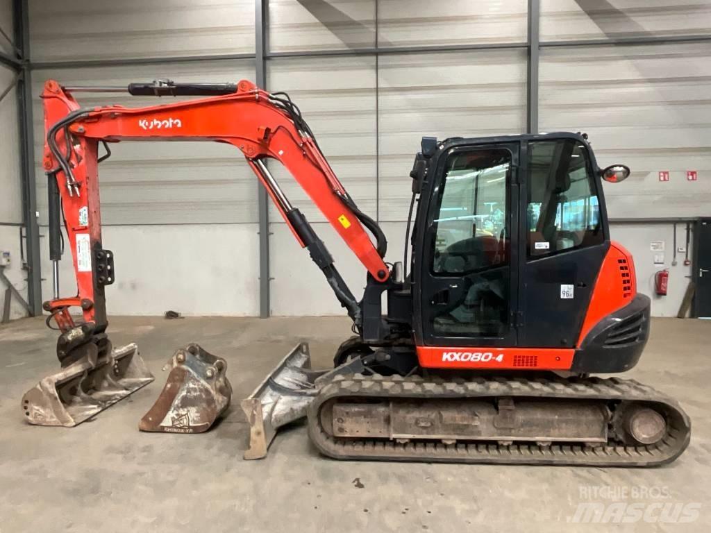 Kubota KX 080-4 Midi rýpadlá 7 t - 12 t