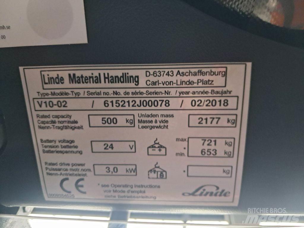 Linde V10-02 Nízkozdvižné vozíky
