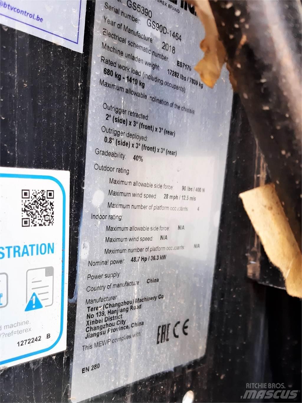 Genie GS5390RT Nožnicové zdvíhacie plošiny