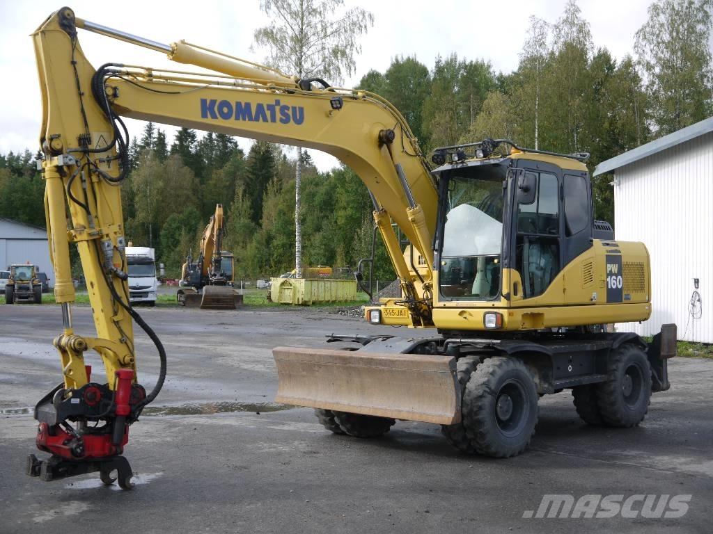 Komatsu PW 160-7E0 Kolesové rýpadlá