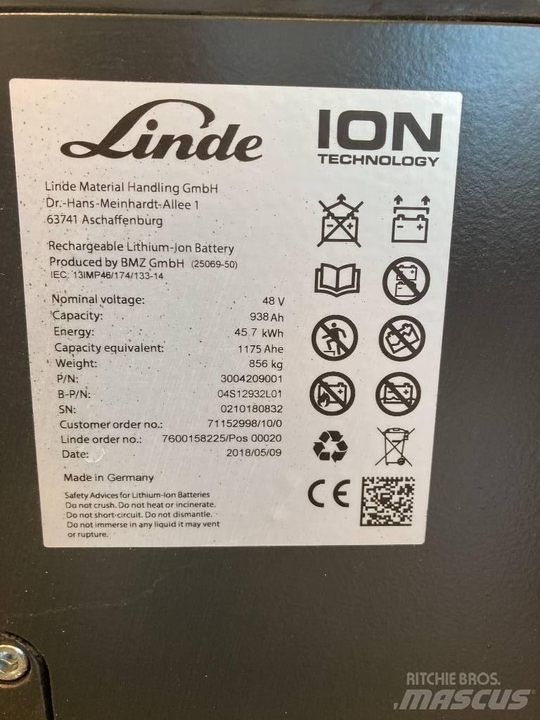 Linde E16/386 Li-ION Akumulátorové vozíky