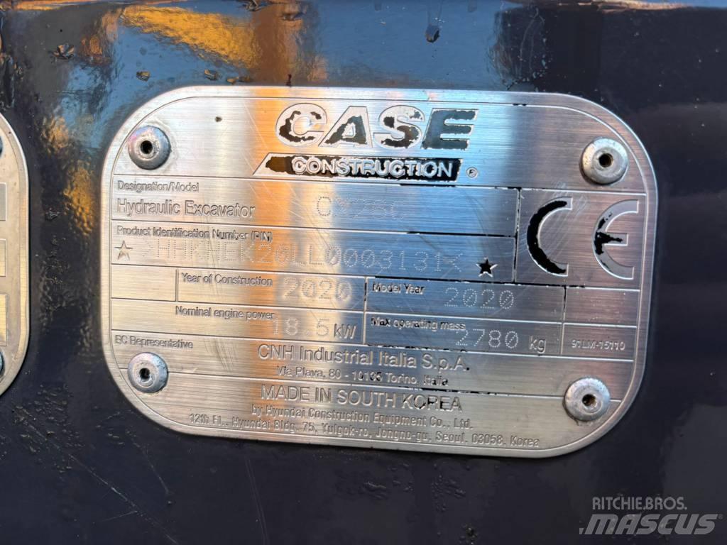 CASE CX 26 C Mini rýpadlá < 7t