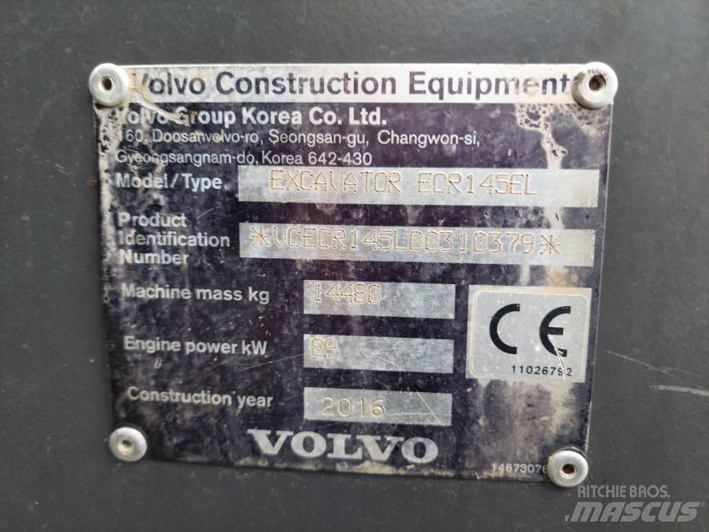 Volvo ECR 145 EL Pásové rýpadlá