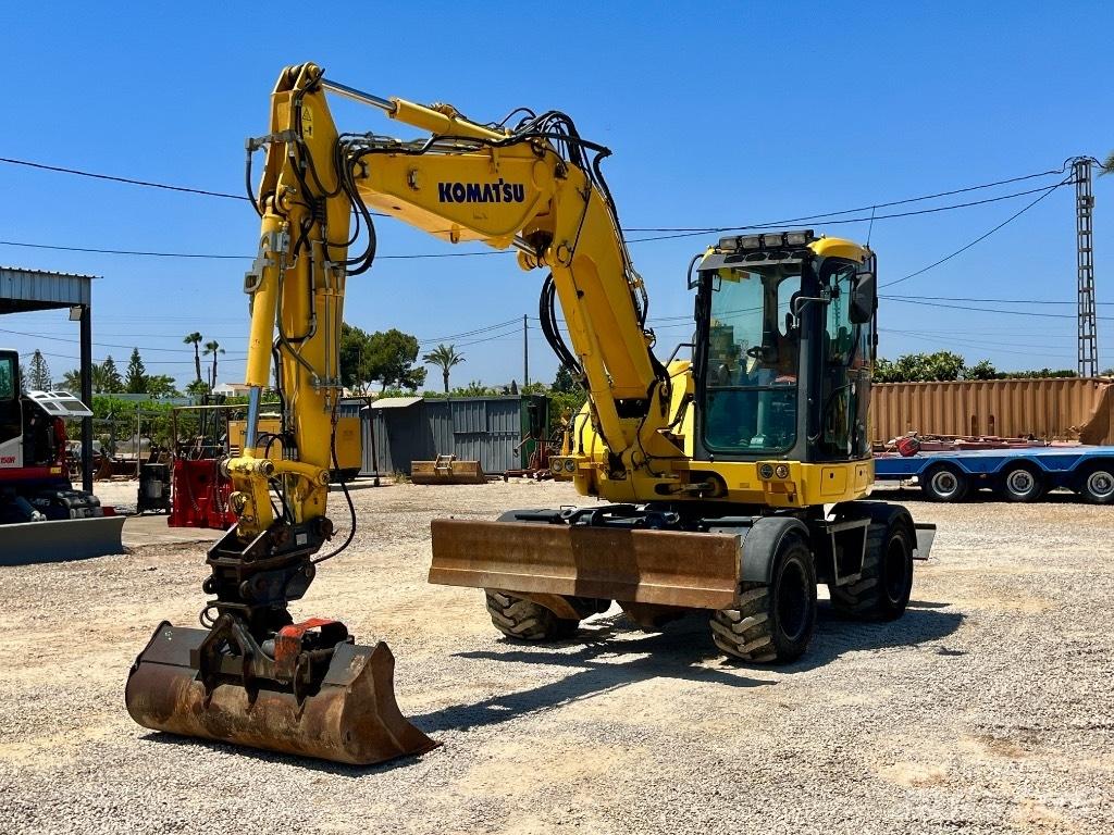 Komatsu PW 98 MR Kolesové rýpadlá