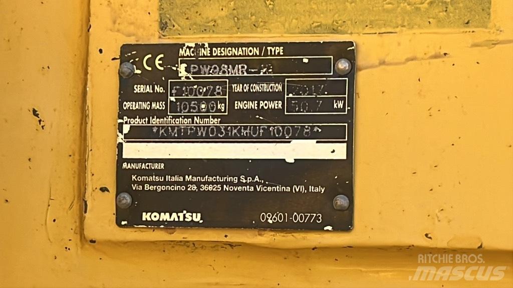 Komatsu PW 98 MR Kolesové rýpadlá