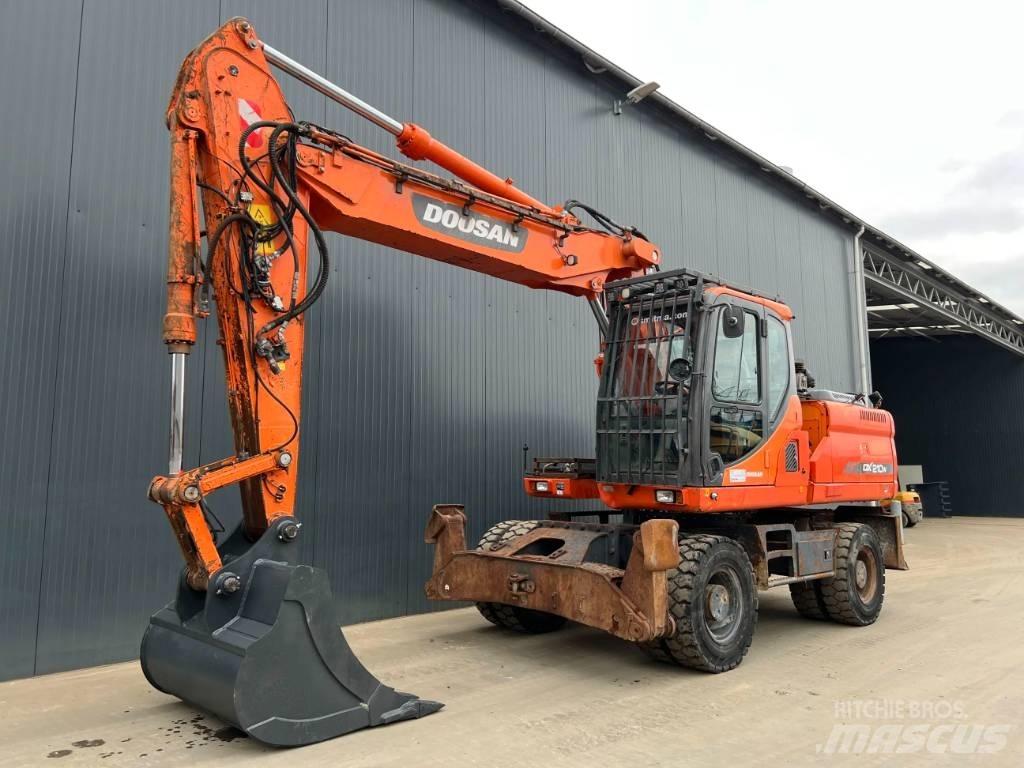 Doosan DX210W Kolesové rýpadlá