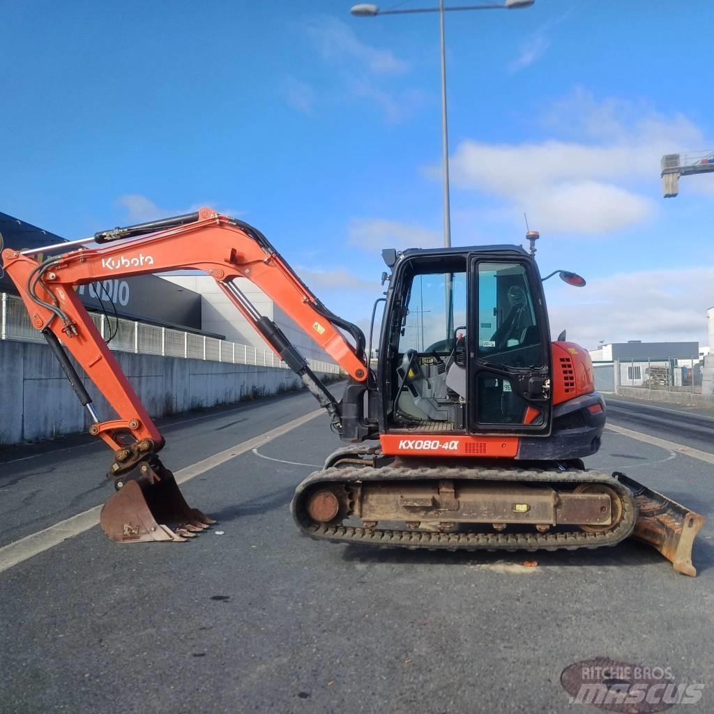 Kubota KX 080-4A Midi rýpadlá 7 t - 12 t
